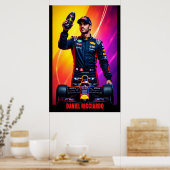 Poster Daniel Ricciardo Formula One Racing Champion (Cuisine)