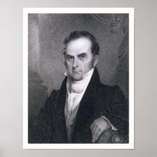 Poster Daniel Webster (1782-1852) (gravure)
