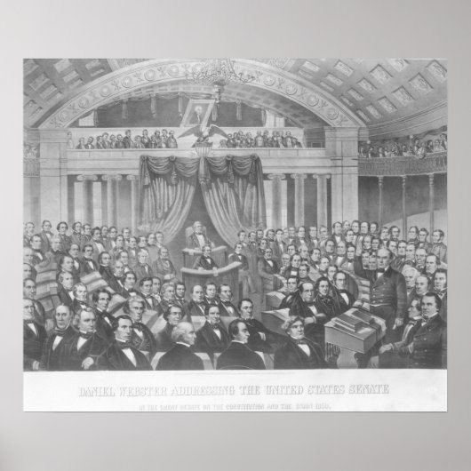 Poster Daniel Webster s'adressant aux États-Unis (Devant)
