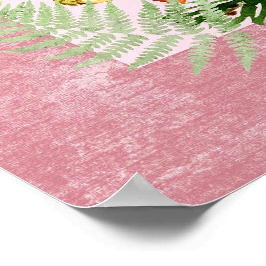 Poster d'animal de hérisson pour bébé de Woodland  (Coin)