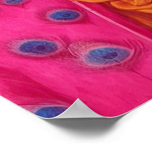 Poster d'animal rose de Fourrure (Coin)