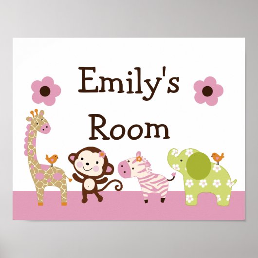 Poster d'animaux Jungle Jill / Imprimer l'art mura (Devant)