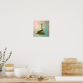 Poster d'animaux sauvages de la Giraffe (Cuisine)