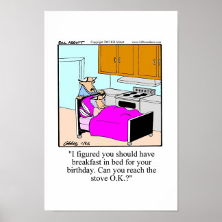 Poster d'anniversaire amusant !