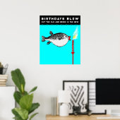 Poster d'anniversaire amusant pour adultes (Bureau à domicile)