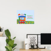 Poster d'anniversaire de Bounce House (Bureau à domicile)