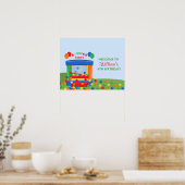 Poster d'anniversaire de Bounce House (Cuisine)