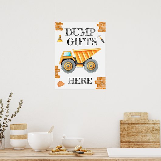 Poster d'anniversaire de construction d'aquarelle (Cuisine)