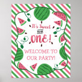 Poster d'anniversaire de la pastèque (Devant)