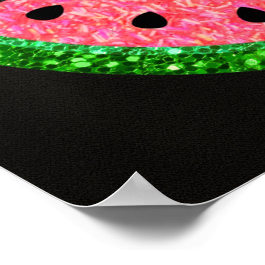 Poster d'anniversaire de la pastèque, signe Welcom (Coin)