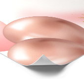 Poster d'anniversaire de Little Miss ONEderful ros (Coin)