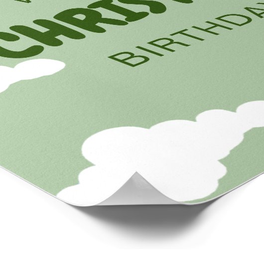 Poster d'anniversaire de l'ours (Coin)