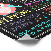 Poster d'anniversaire de naissance de la petite fi (Coin)