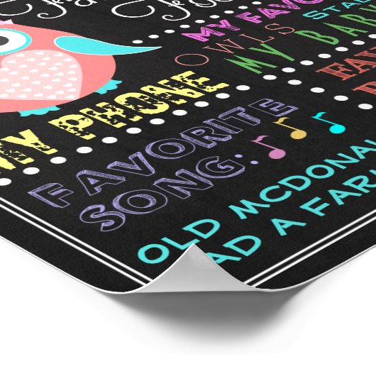 Poster d'anniversaire de naissance de la petite fi (Coin)