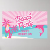 Poster d'anniversaire de Pink Beach (Devant)