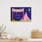 Poster d'anniversaire du Camping Rose & Purple (Cuisine)