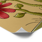 Poster d'anniversaire du coeur customisé (Coin)