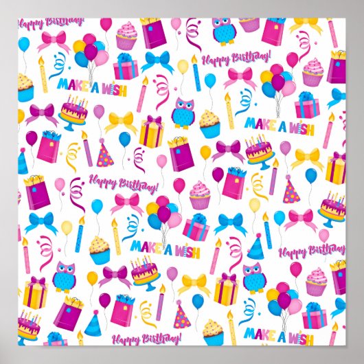 Poster d'anniversaire heureux (Devant)