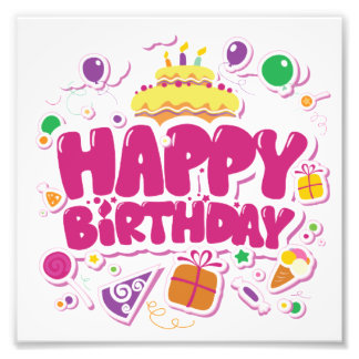 Poster d'anniversaire heureux