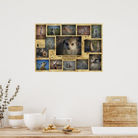 Poster d'anniversaire heureux (Cuisine)