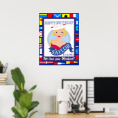 Poster d'anniversaire heureux - SRF (Bureau à domicile)