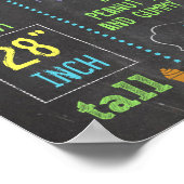 Poster d'anniversaire personnalisé Chalkboard (Coin)