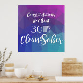 Poster d'anniversaire personnalisé pour l'annivers (Cuisine)