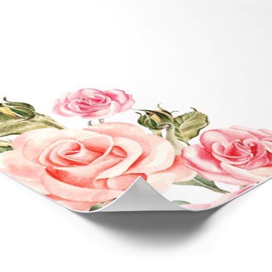 Poster d'anniversaire Pink and Gold Fairy (Coin)