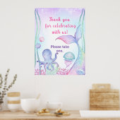 Poster d'anniversaire sur le thème nautique. (Cuisine)