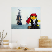 Poster Danny Duck le Pirate. (Cuisine)