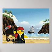 Poster Danny Duck le Pirate. (Devant)