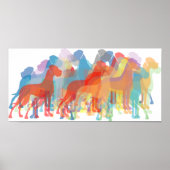 Poster Danois coloré (Devant)