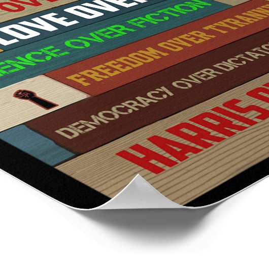 Poster Dans Cette Assemblée, Nous Croyons À Harris Sur Tr (Coin)