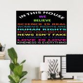 Poster dans cette Chambre Nous croyons que la science est (Bureau à domicile)