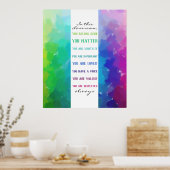 Poster Dans cette classe arc-en-ciel (Cuisine)