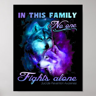 Poster Dans Cette Famille, Personne ne combat seul