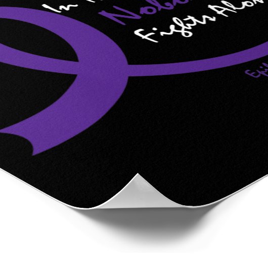 Poster Dans Cette Famille, Personne ne combat seul l'épil (Coin)