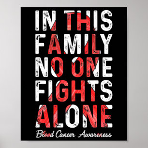 Poster Dans cette famille personne ne se bat seul contre