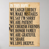 Poster Dans cette maison... (Devant)