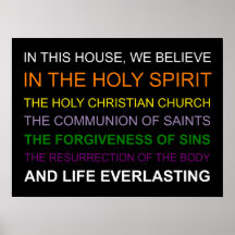 Dans cette maison, nous croyons