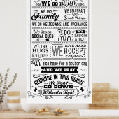 Poster Dans Cette Maison, Nous Faisons De L'Autisme... (Cuisine)