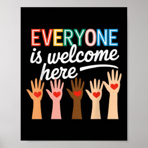Poster Dans Cette Salle Tout Le Monde Est Bienvenue Ici E