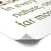 Poster Dans Chaque Marche Avec La Nature - Citation (Coin)