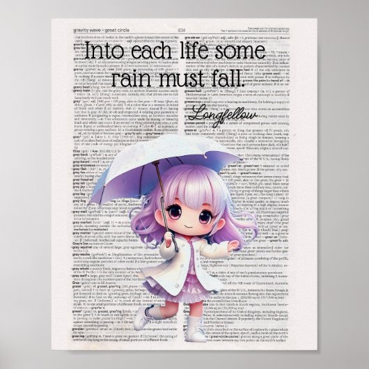 Poster Dans chaque vie, il doit pleuvoir — Longfellow (Devant)