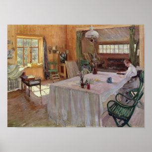 Poster Dans la Chambre de l'artiste Konstantin Korovin