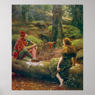 Poster Dans la forêt d'Arden, vers 1892 par John Collier