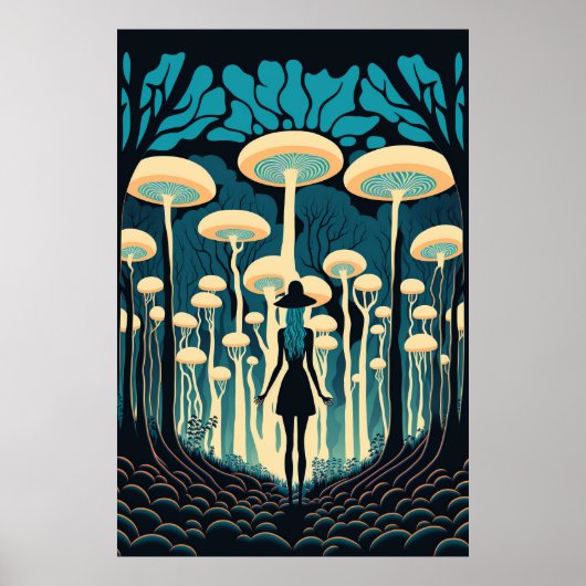 Poster Dans La Forêt Des Champignons (Devant)