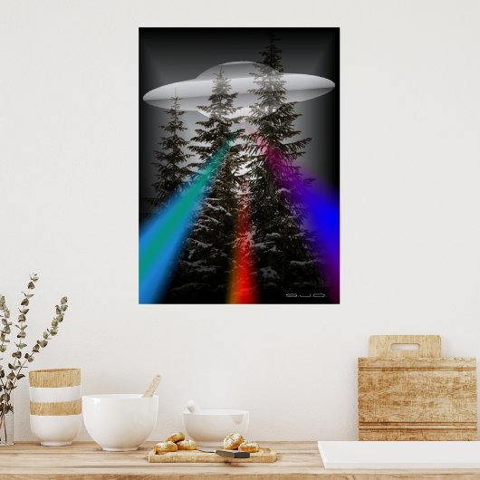 POSTER DANS LA FORÊT - OVNI (Cuisine)