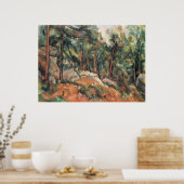 Poster Dans la Forêt - Paul Cezanne - c1898 (Cuisine)