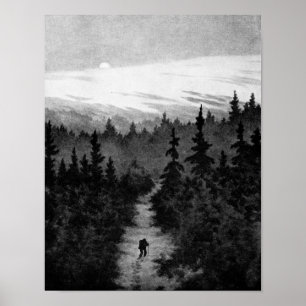 Poster Dans la forêt Theodor Kittelsen